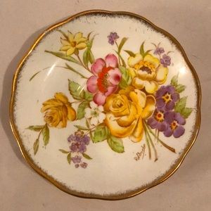 Roslyn Fine Bone China Floral Dish 5.5”